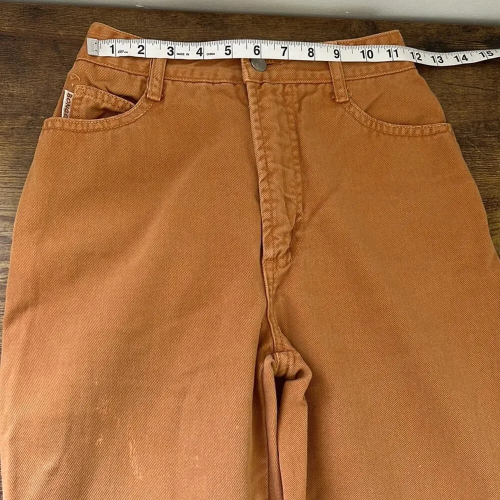 Vintage 90’s BONGO Light Brown High Rise Cotton Mom-Jeans - Picture 5 of 12